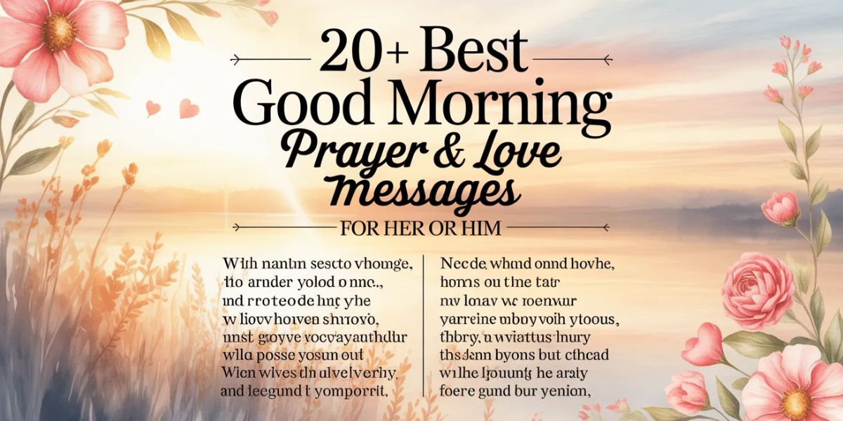 20+Best Good Morning Prayer & Love Messages for Her or Him