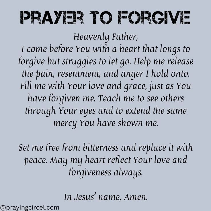 30+ Powerful Prayers for Forgiveness – Forgiving Others, Yourself ...