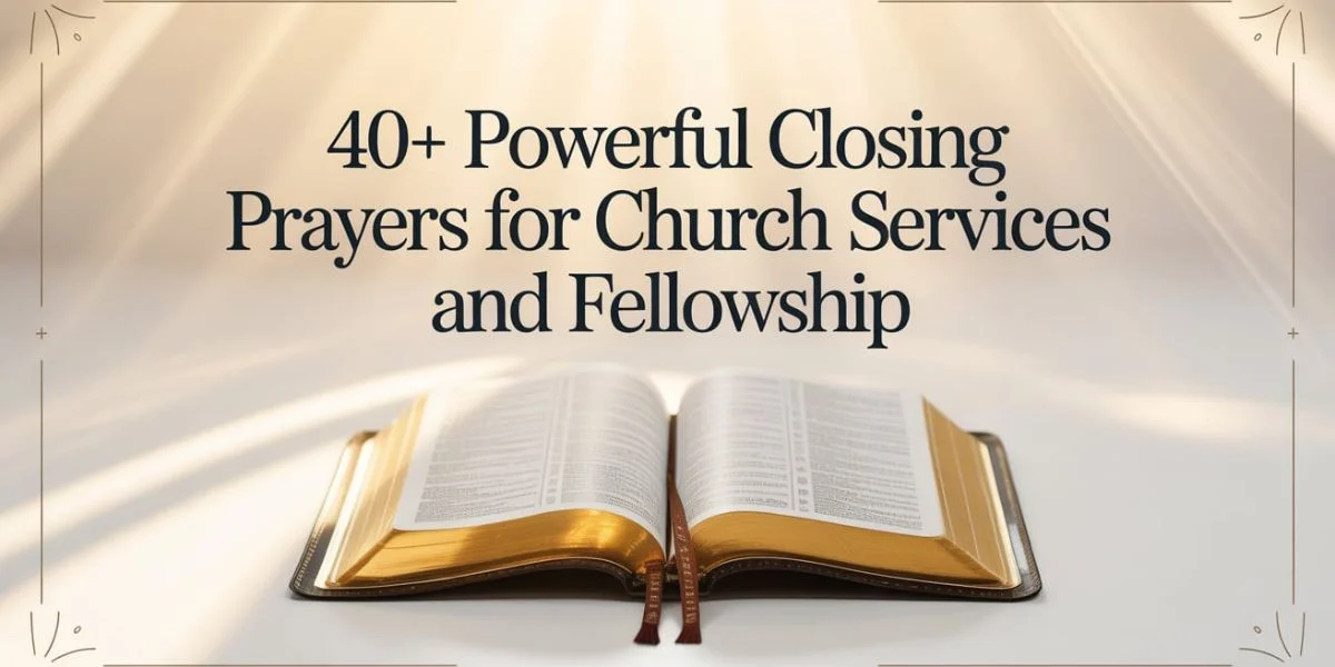 40+Powerful Closing Prayers for Church Services and Fellowship