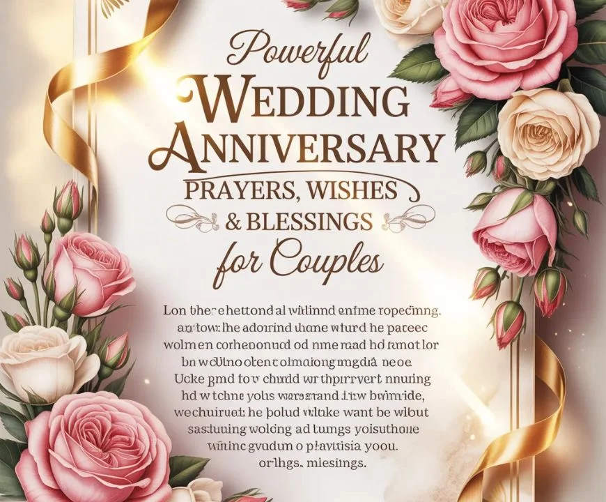 Powerful Wedding Anniversary Prayers, Wishes & Blessings for Couples