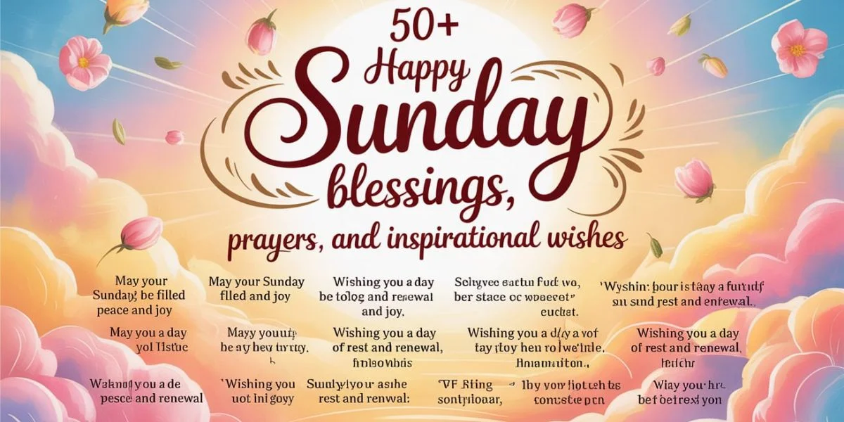 50+Happy Sunday Blessings, Prayers, and Inspirational Wishes