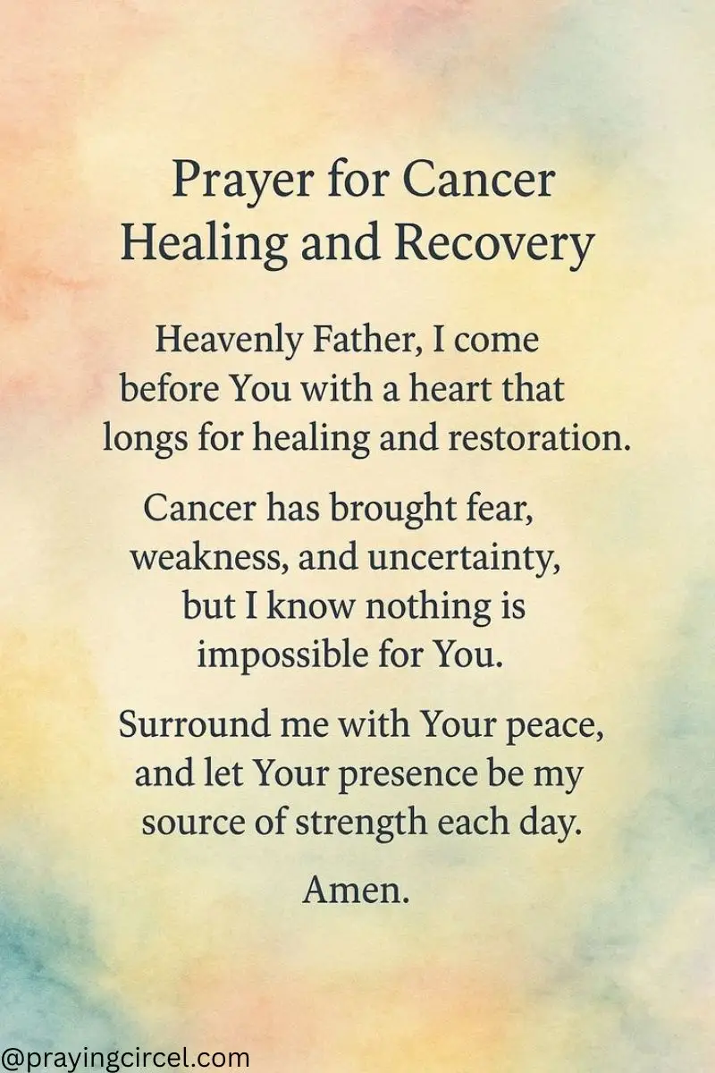 42+ Powerful Prayer For Cancer Patient: Strength, Peace, and Faith for the Cancer Journey
