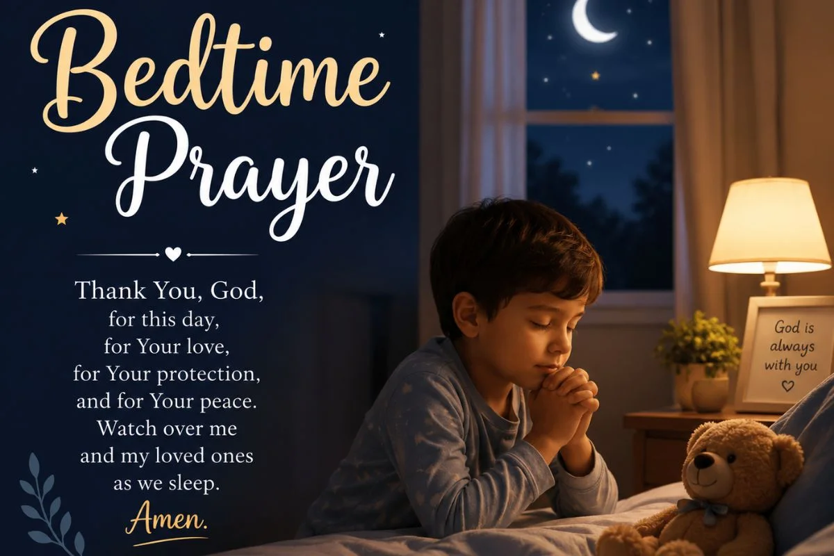 25 Bedtime Prayers for Adults and Children to End the Day with Faith and Hope