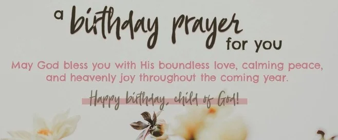Birthday Wishes And Prayers